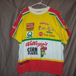 Kellogg's Racing T-Shirt.1997, XL, Measures 49" Chest